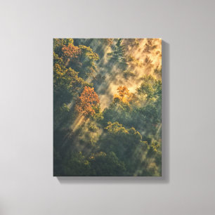 USA, New York, Letchworth State Park. Sunrise Canvas Print
