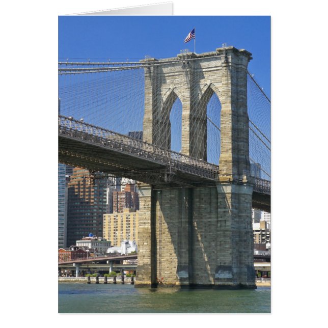 USA, New York, New York City. Brooklyn Bridge (Front)