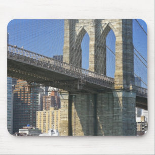 USA, New York, New York City. Brooklyn Bridge Mouse Mat