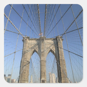 USA, New York, New York City, Brooklyn: Square Sticker