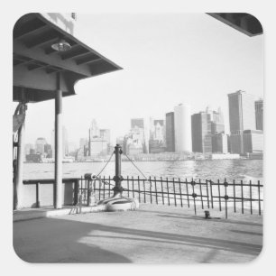 USA, NEW YORK: New York City Lower Manhattan Square Sticker