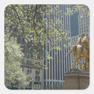 USA, New York, New York City, Manhattan: 16 Square Sticker