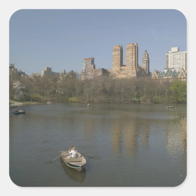 USA, New York, New York City, Manhattan: 17 Square Sticker (Front)