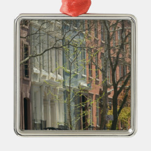 USA, New York, New York City, Manhattan: 20 Metal Tree Decoration