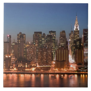 USA, New York, New York City, Manhattan: Aerial Tile