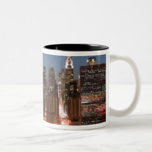 USA, New York, New York City, Manhattan: Aerial Two-Tone Coffee Mug