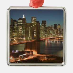 USA, New York, New York City, Manhattan: Metal Tree Decoration