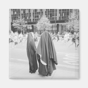 USA, NEW YORK: New York City Nuns Watching NYC Magnet