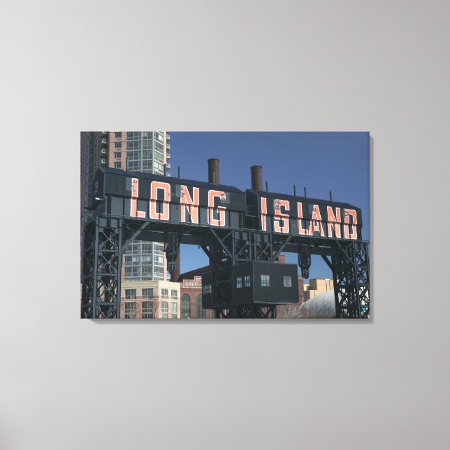 USA, New York, New York City, Queens: Long Canvas Print (Front)
