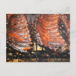 USA, New York, New York City, Spareribs on Postcard