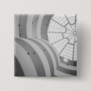 USA, New York, New York City: The Guggenheim 3 15 Cm Square Badge