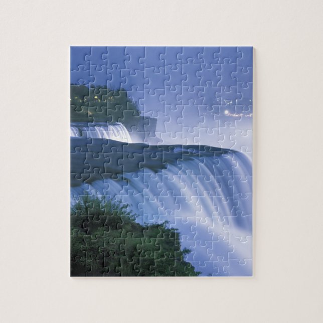 USA, New York, Niagara Falls. American Falls in Jigsaw Puzzle (Vertical)