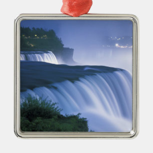 USA, New York, Niagara Falls. American Falls in Metal Tree Decoration