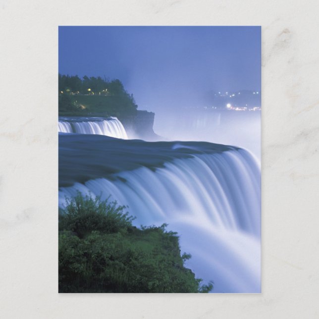 USA, New York, Niagara Falls. American Falls in Postcard (Front)