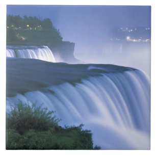 USA, New York, Niagara Falls. American Falls in Tile