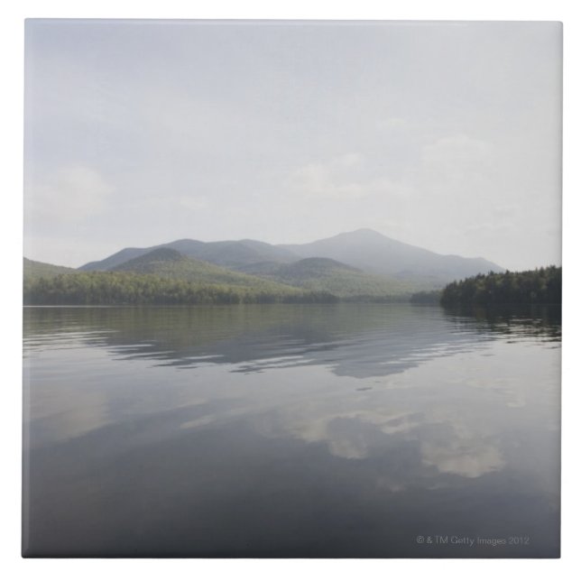 USA, New York State, Adirondack Mountains, Lake 6 Tile (Front)