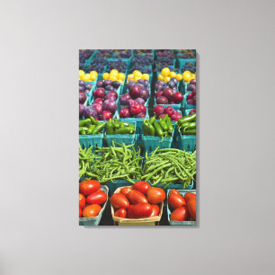 USA, New York State, New York, Vegetables and Canvas Print