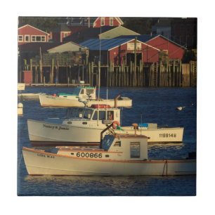 USA, North America, Maine, Bernard, Fishing Tile