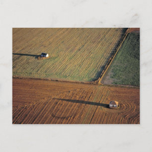 USA, North Dakota, Washburn. Late light throws Postcard