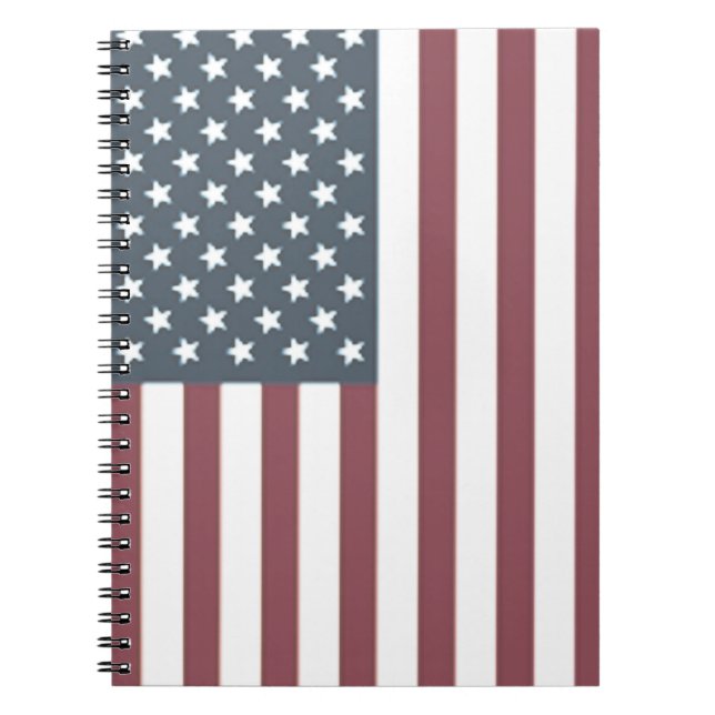 USA Notebook American Flag Journal Planner (Front)