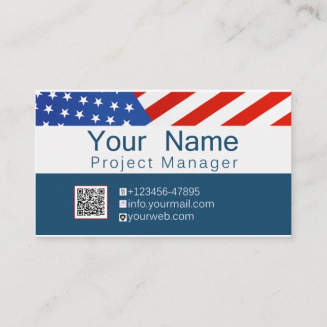 USA Official Business Card || Top 10 Business Card (Back)