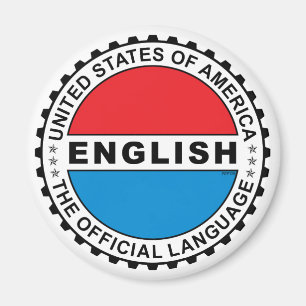 USA Official Language Magnet