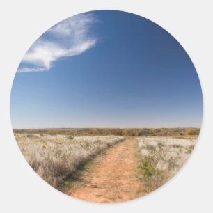 USA, Oklahoma, Black Kettle National Grasslands Classic Round Sticker