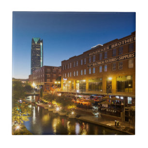 USA, Oklahoma, Oklahoma City, Bricktown Tile