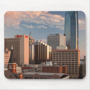USA, Oklahoma, Oklahoma City, Elevated City Mouse Mat