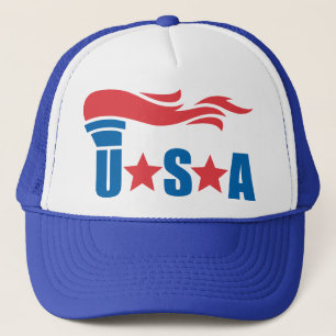 USA Olympic Torch Sports Hat