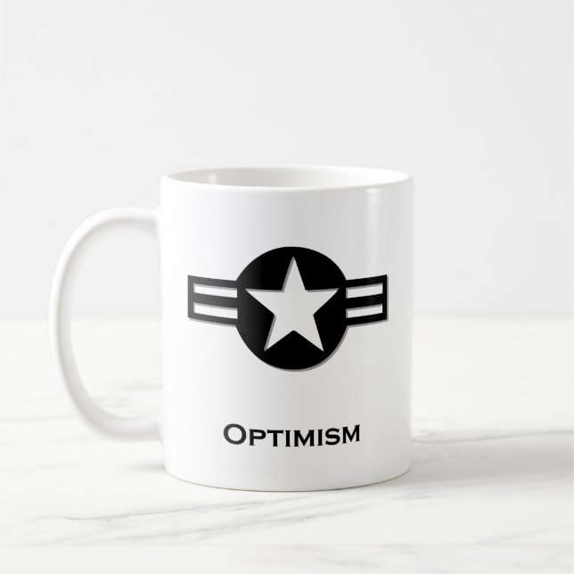 USA Optimism black Coffee Mug (Left)
