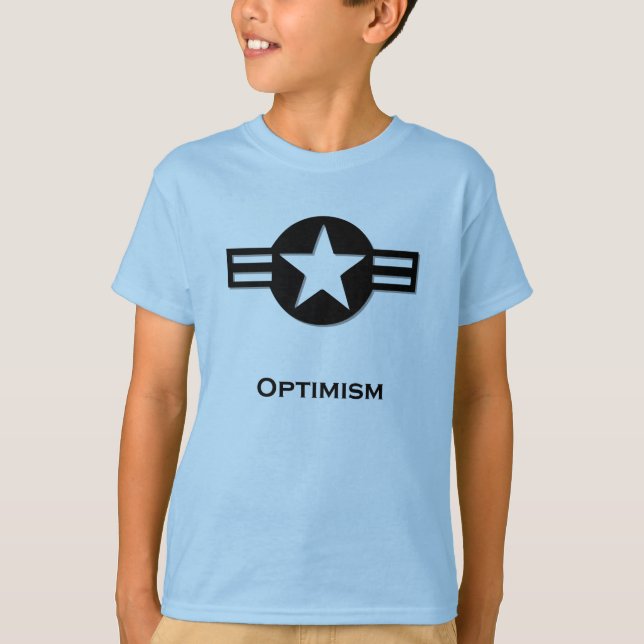 USA Optimism black T-Shirt (Front)