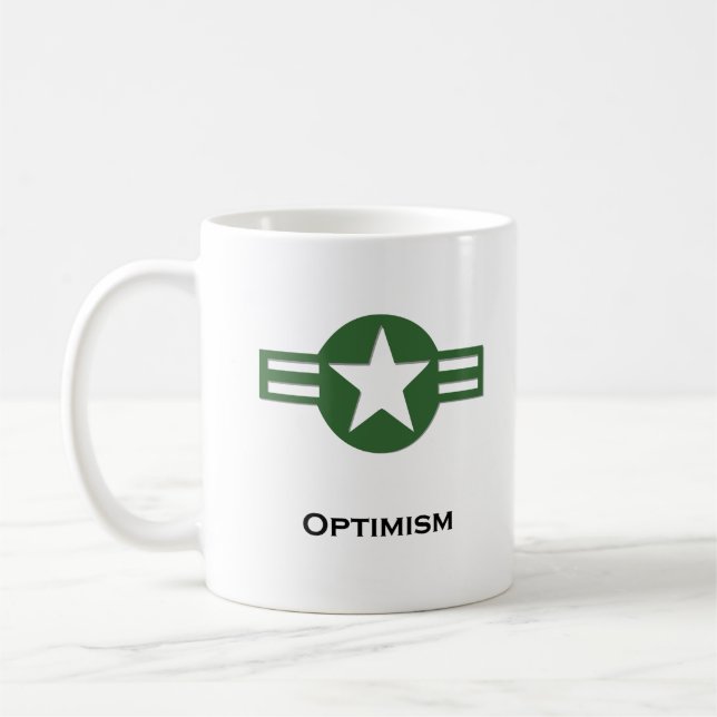 USA Optimism Green Coffee Mug (Left)