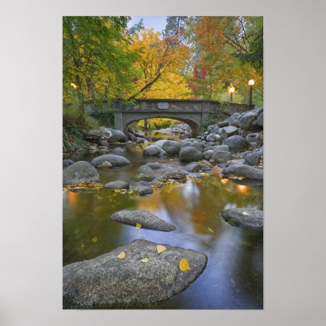 USA, Oregon, Ashland, Lithia Park. Autumn Poster (Front)