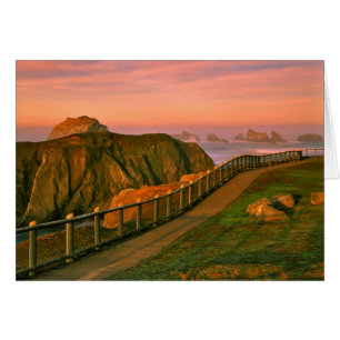 USA, Oregon, Bandon. Rocks Viewed From Trail