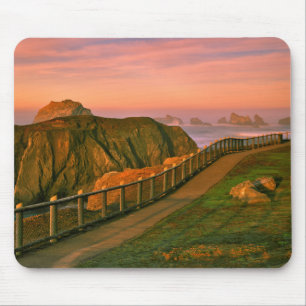 USA, Oregon, Bandon. Rocks Viewed From Trail Mouse Mat