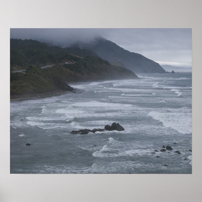 USA, Oregon, Coastline Poster (Front)