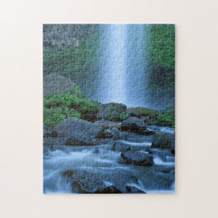 USA, Oregon, Columbia Gorge, Latourell Falls Jigsaw Puzzle