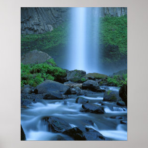 USA, Oregon, Columbia Gorge, Latourell Falls Poster