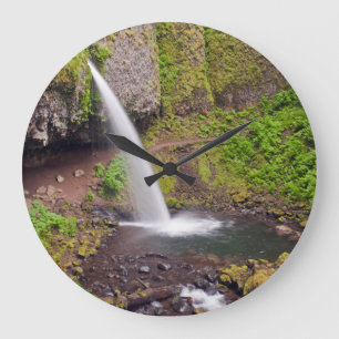 USA, Oregon, Columbia River Gorge 4 Large Clock
