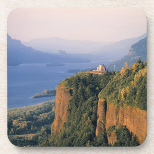 USA, Oregon, Columbia River. Sunset at Crown Coaster
