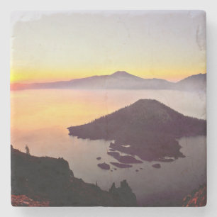USA, Oregon, Crater Lake National Park 3 Stone Coaster