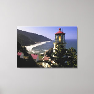 USA, Oregon, Florence. Heceta Head Lighthouse Canvas Print