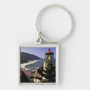 USA, Oregon, Florence. Heceta Head Lighthouse Key Ring