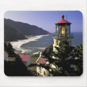USA, Oregon, Florence. Heceta Head Lighthouse Mouse Mat