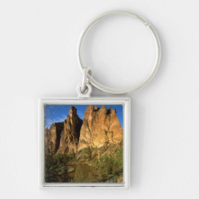USA, Oregon, Granite Cliffs At Smith Rock State Key Ring (Front)