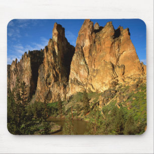 USA, Oregon, Granite Cliffs At Smith Rock State Mouse Mat