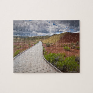 USA, Oregon, Mitchell, Pathway among Painted Jigsaw Puzzle