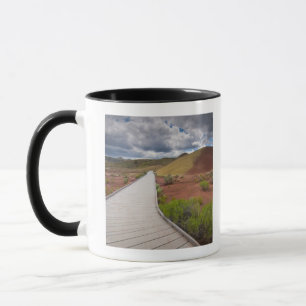 USA, Oregon, Mitchell, Pathway among Painted Mug
