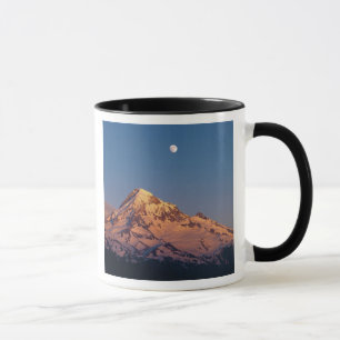 USA, Oregon, Mt Hood. Sunset creates alpenglow Mug